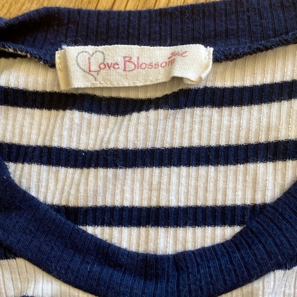 Navy and White Striped Sundress - Picture 3 of 3